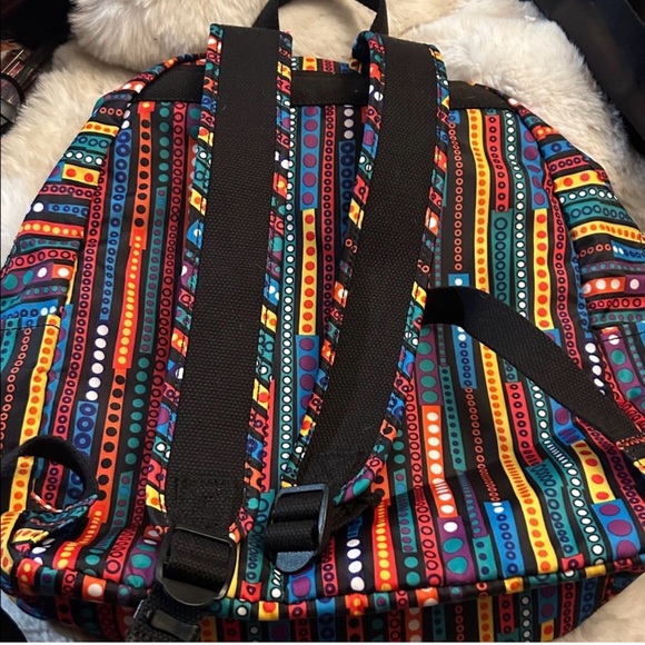 Kipling Multicolor Striped Backpack - Picture 4 of 9